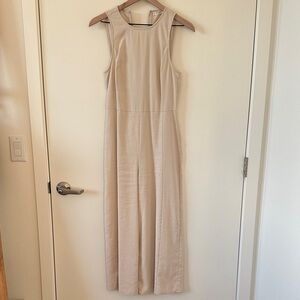 Elegant Cream Sleeveless Romper